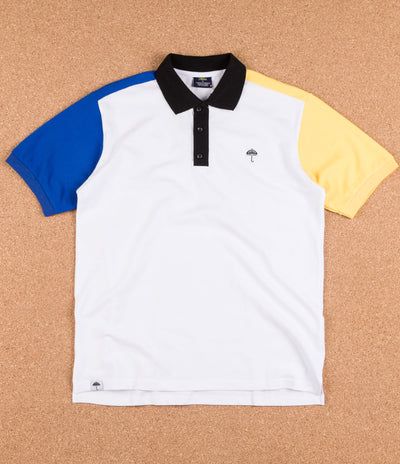 Helas Quatro Inferno Polo Shirt - White / Navy / Yellow / Black