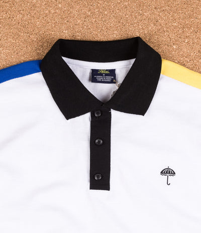 Helas Quatro Inferno Polo Shirt - White / Navy / Yellow / Black