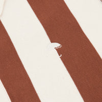 Helas Ray Long Sleeve Polo Shirt in Beige and Brown thumbnail