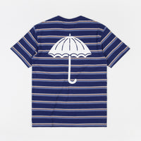Helas Stripy Umbrella T-Shirt - Navy thumbnail