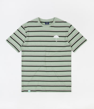 Helas Stripy Umbrella T-Shirt - Pastel Green