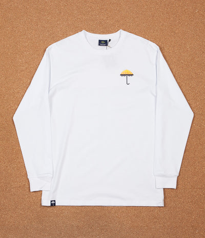 Helas Umbrella Long Sleeve T-Shirt - White / Yellow / Orange / Navy