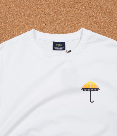 Helas Umbrella Long Sleeve T-Shirt - White / Yellow / Orange / Navy