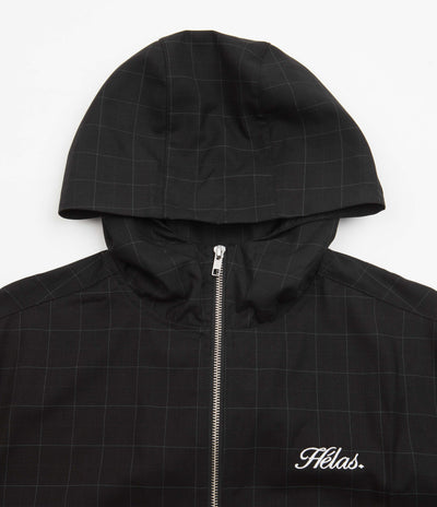 Helas Vitto Hooded Jacket - Checked Black
