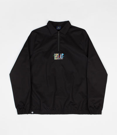Helas Wavy Quarter Zip Pullover Jacket - Black