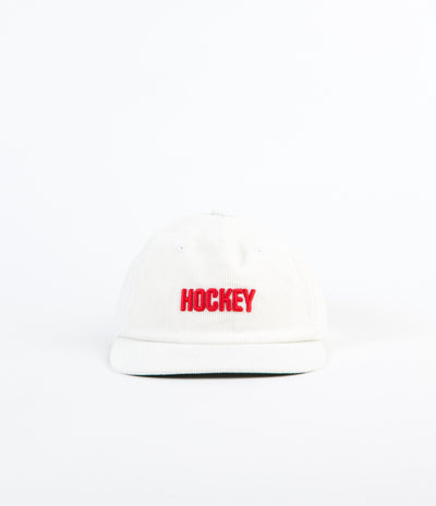 Hockey Corduroy Logo Cap - White