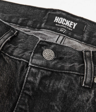 Hockey Double Knee Jeans - Black