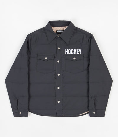 Hockey Down Snap Shirt - Black