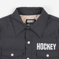 Hockey Down Snap Shirt - Black thumbnail