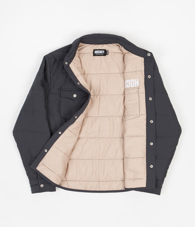 Hockey Down Snap Shirt - Black