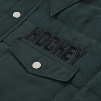 Hockey Down Snap Shirt - Dark Green thumbnail