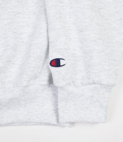 Hotel Blue Stacks Crewneck Sweatshirt - Silver Grey