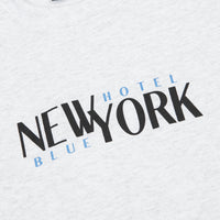 Hotel Blue Stacks Crewneck Sweatshirt - Silver Grey thumbnail
