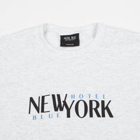 Hotel Blue Stacks Crewneck Sweatshirt - Silver Grey thumbnail