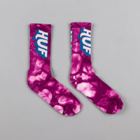 HUF Aid Crew Socks - Purple thumbnail
