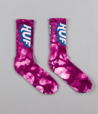 HUF Aid Crew Socks - Purple