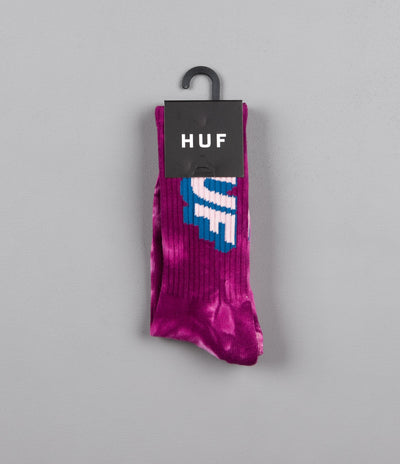 HUF Aid Crew Socks - Purple