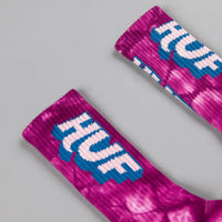 HUF Aid Crew Socks - Purple thumbnail