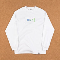 HUF Bar Logo UV Long Sleeve T-Shirt - White thumbnail