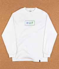 HUF Bar Logo UV Long Sleeve T-Shirt - White