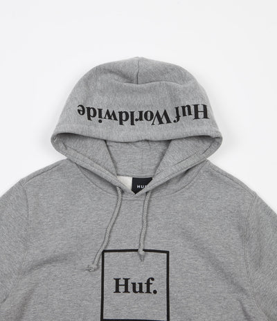 HUF Box Logo Hoodie - Heather Grey