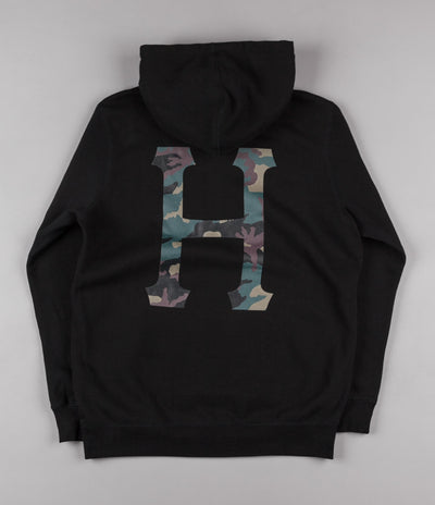 HUF Muted Military Classic H Hooded Sweatshirt - Black
