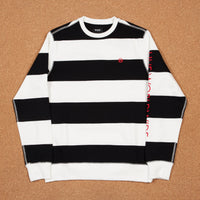 HUF Catalina Stripe Crewneck Sweatshirt - Black thumbnail