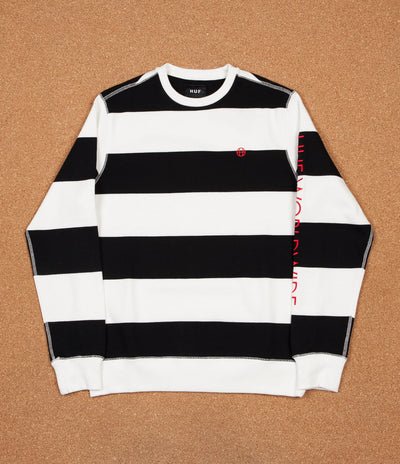 HUF Catalina Stripe Crewneck Sweatshirt - Black