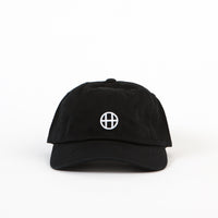 HUF Circle H 6 Panel Cap - Black thumbnail