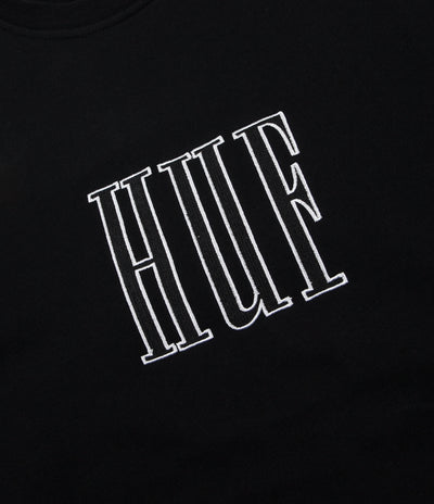 HUF Crevasse Crewneck Sweatshirt - Black