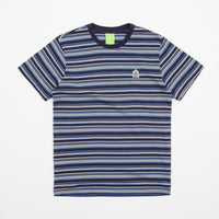 HUF Crown Stripe Knit T-Shirt - Indigo thumbnail
