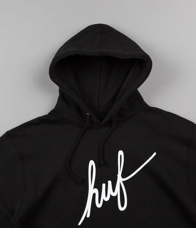 HUF Demi Script Hooded Sweatshirt - Black