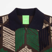 HUF Dimensions Full Zip Sweatshirt - Chocolate thumbnail
