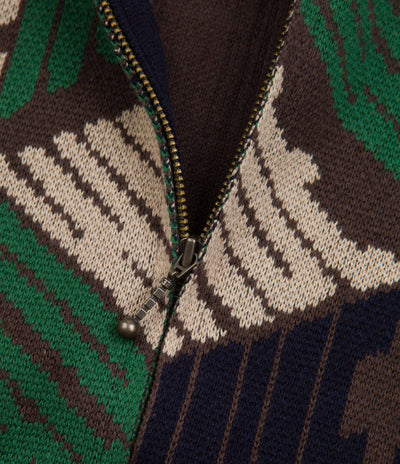 HUF Dimensions Full Zip Sweatshirt - Chocolate