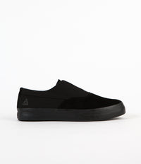HUF Dylan Slip On Shoes Black Black Flatspot