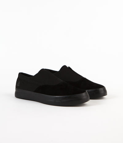 HUF Dylan Slip On Shoes - Black / Black