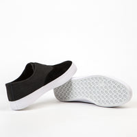 HUF Dylan Slip On Shoes - Black / Black / White | Flatspot