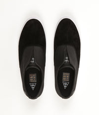 HUF Dylan Slip On Shoes - Black / Black / White | Flatspot