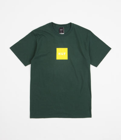 HUF Essentials Box Logo T-Shirt - Forest Green