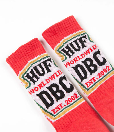HUF Ketchup Crew Socks - Red