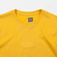HUF Overdyed Bar Logo T-Shirt - Mustard thumbnail