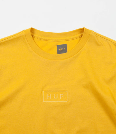 HUF Overdyed Bar Logo T-Shirt - Mustard