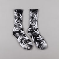 HUF Tie Dye Plantlife Crew Socks - Black thumbnail