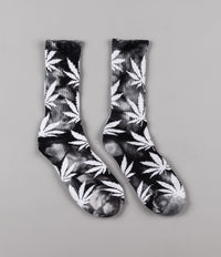 HUF Tie Dye Plantlife Crew Socks - Black