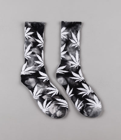 HUF Tie Dye Plantlife Crew Socks - Black