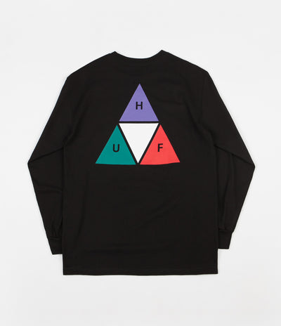 HUF Prism Triple Triangle Long Sleeve T-Shirt - Black