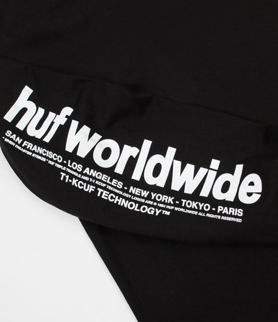 HUF Prism Triple Triangle Long Sleeve T-Shirt - Black