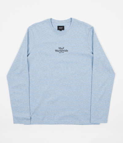 HUF Royal Stripe Long Sleeve Shirt - Blue / Grey Heather