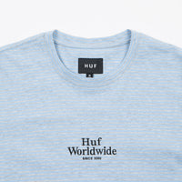HUF Royal Stripe Long Sleeve Shirt - Blue / Grey Heather thumbnail