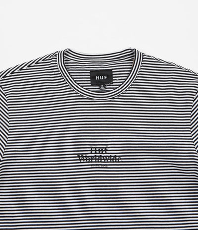HUF Royal Stripe Long Sleeve Shirt - White / Black